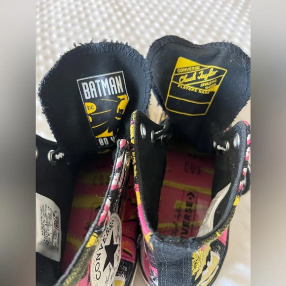 CONVERSE x BATMAN x CHUCK TAYLOR ALL STAR SNEAKERS Unisex Women’s 7 Men’s 5 - Picture 4 of 8